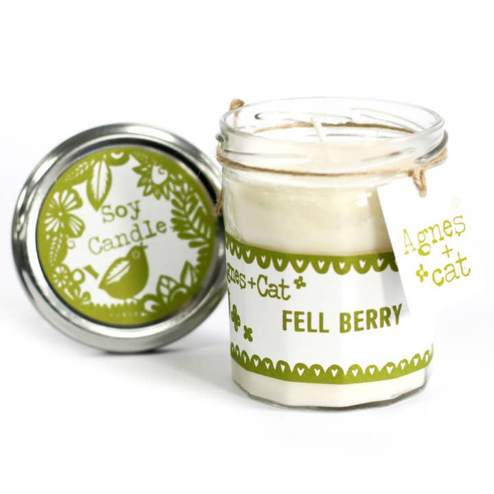 Soy Wax JamJar Candle 220ml - Fell Berry for wholesale by Agnes + Cat