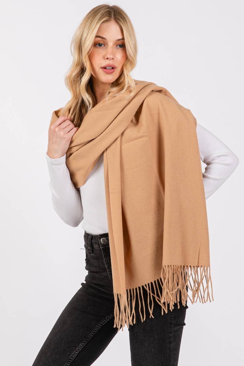 Collections by Fame Accessories - Wholesale Scarf - Women's - Solid Color Oblong Scarf1