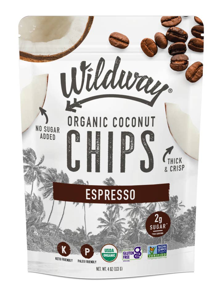 Organic Coconut Chips - Espresso for wholesale by Wildway