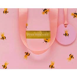 Glick - Wholesale Gift Bag - BAG MEDIUM SD LANDSCAPE BEE PINK3