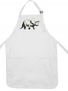 Triceratops Dinosaur Apron for wholesale by Monique Perry Art