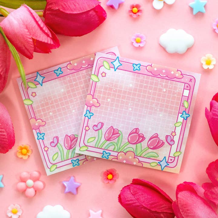 Tulip Dreams Sticky Notes for wholesale by Unicorn Eclipse