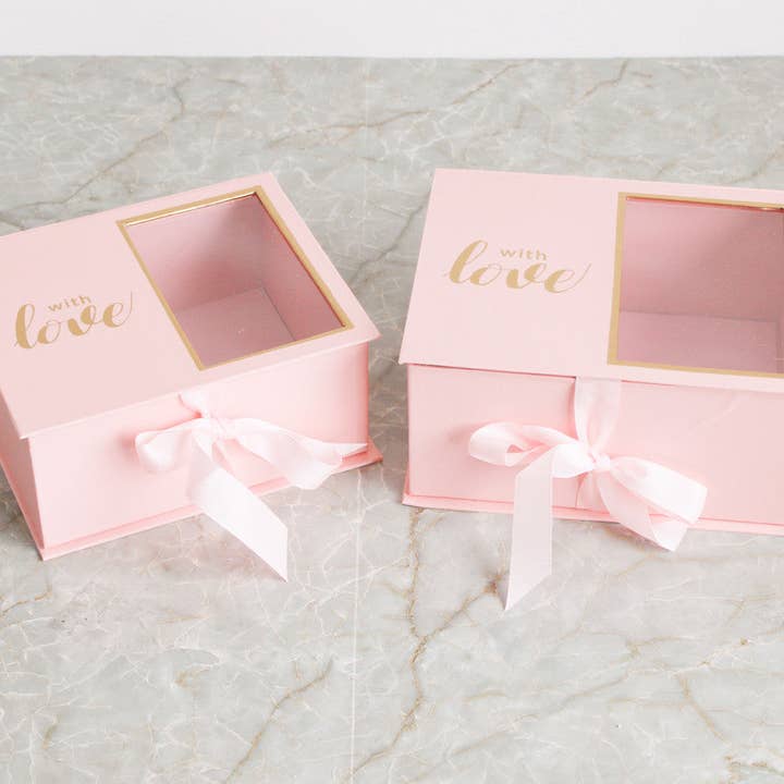 Elegant Design Supply - Wholesale Gift Box - Two Sections Square Flower Gift box