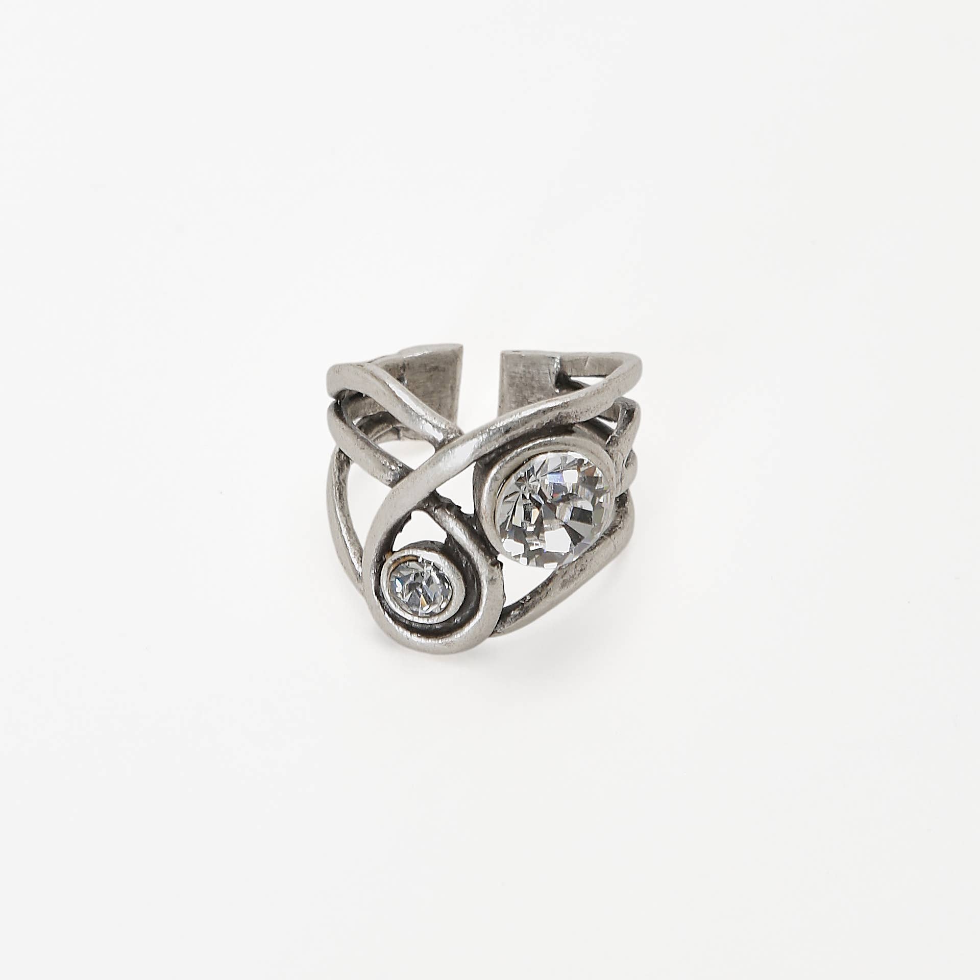 Chanour - Wholesale Cocktail/Statement Ring - Handmade Crystal Brass Ring - 68205