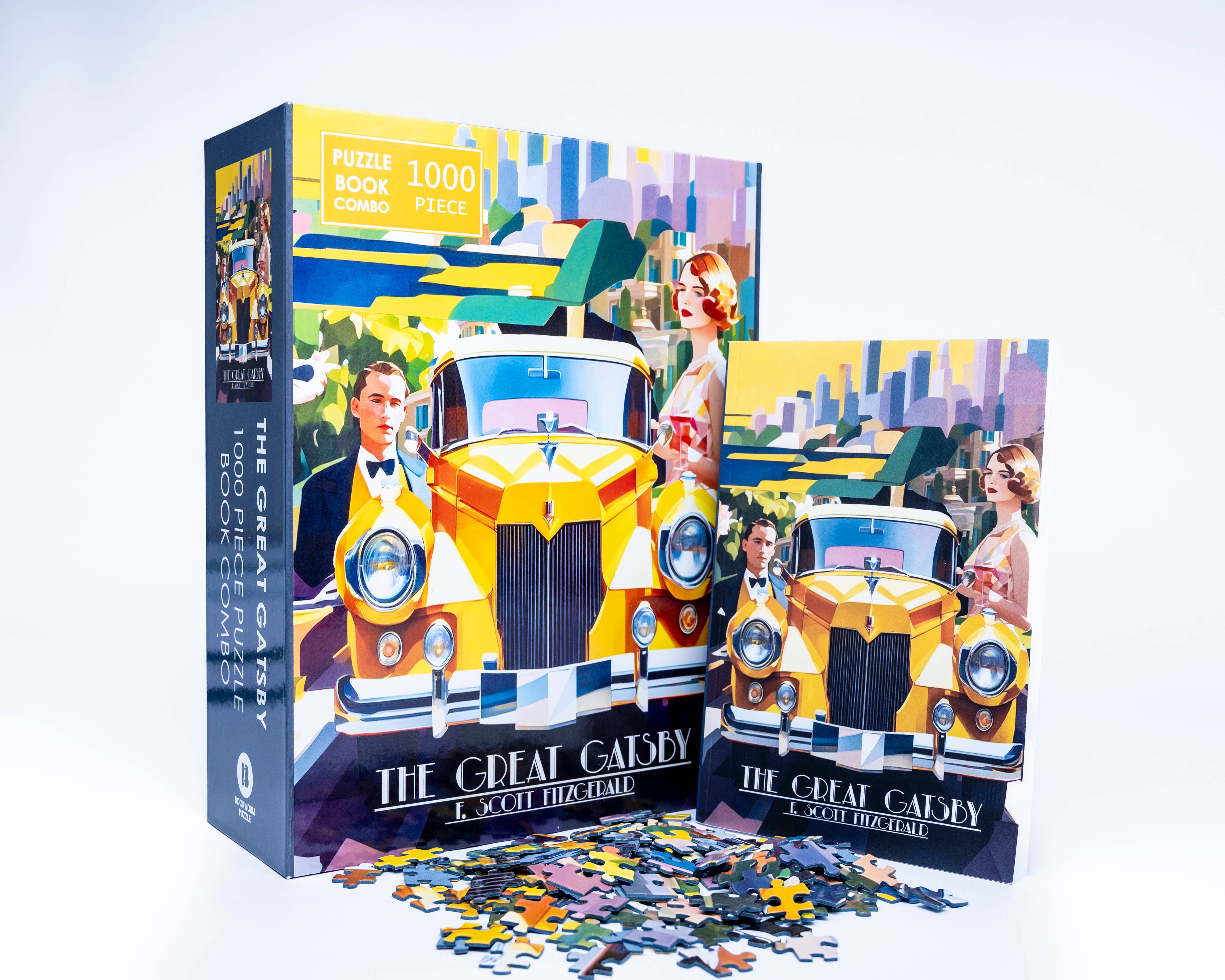 Bookworm Puzzle - Wholesale Puzzle - Adult - The Great Gatsby 1000 Piece Puzzle Book Set Puzzle Gift3