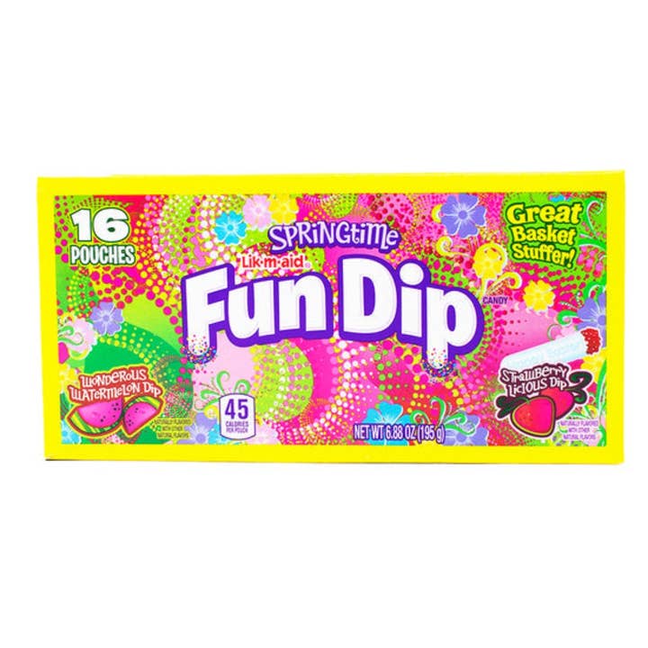 I Got Your Candy - Wholesale Hard Candy - Fun Dip Springtime Watermelon /Strawberry - 16ct