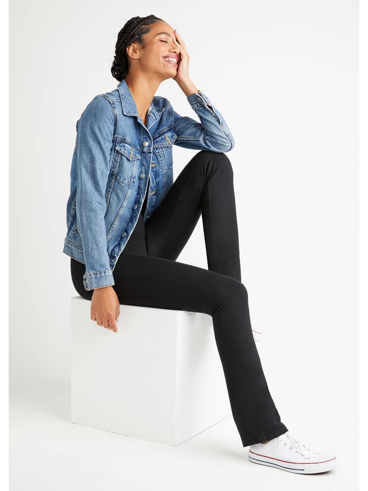 Black Jodi Slim Bootcut Shaping Legging - 360Sculpt™ Cotton - Plus for wholesale on Faire3