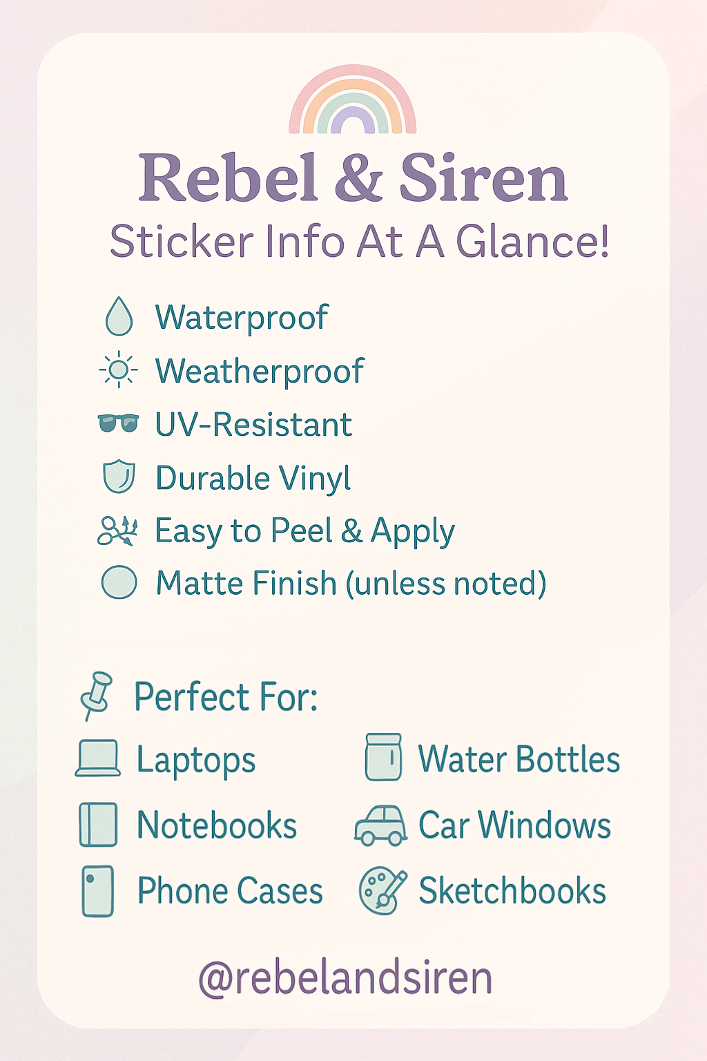 Rebel and Siren Stickers - Wholesale Sticker - Support Dumplings | Mental | Waterproof Sticker | 3"   1