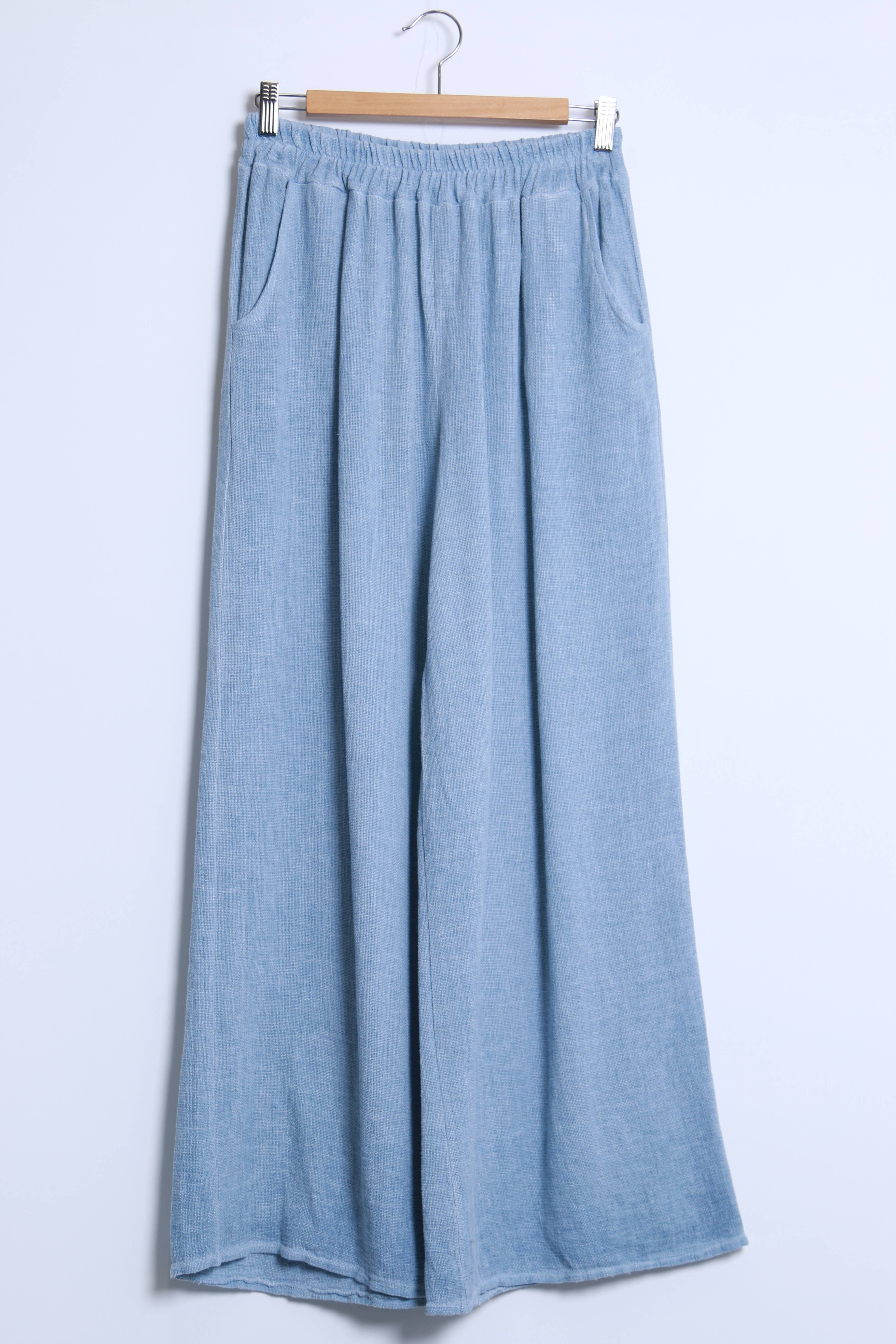 Shyloh – Großhandel Hose – Damen – Leinen-Baumwollhose 2 Taschen 2053214