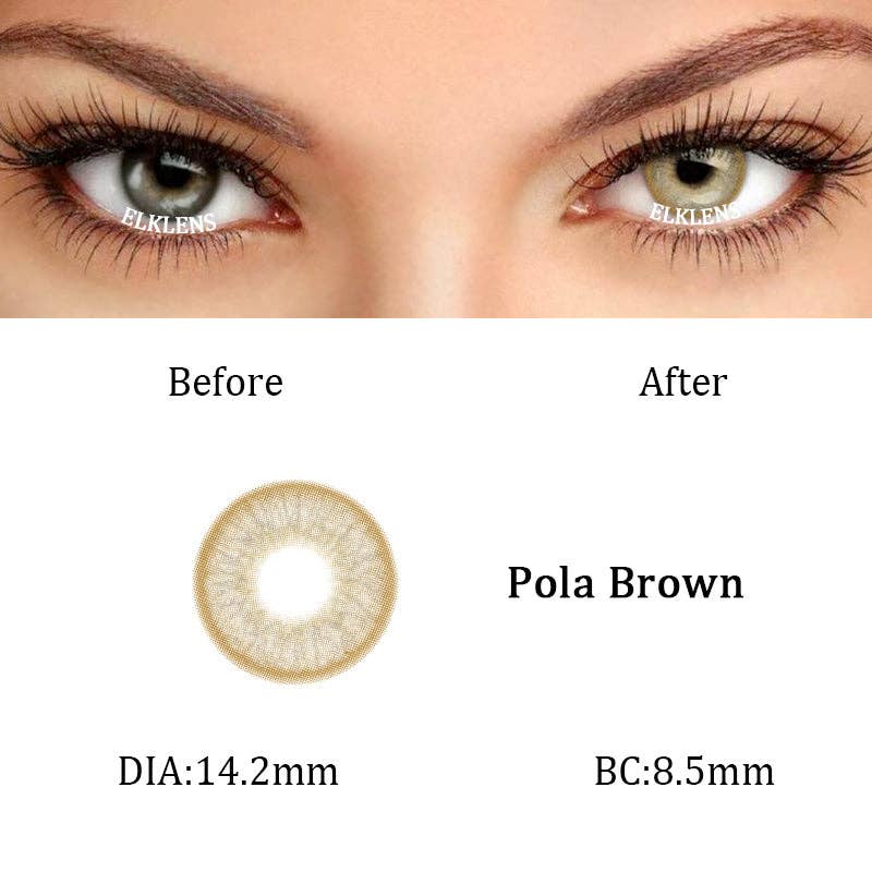 ELKLENS - Wholesale Contact Lenses - ELKLENS Pola Brown Colored Contact Lenses1