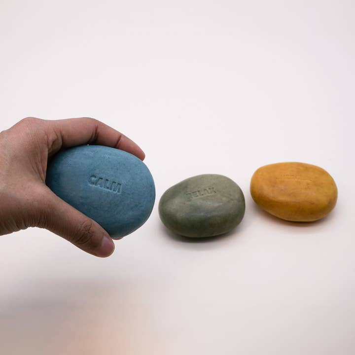 Assorted Large Handmade Mood Pebble Soaps for wholesale by Hana Blossom