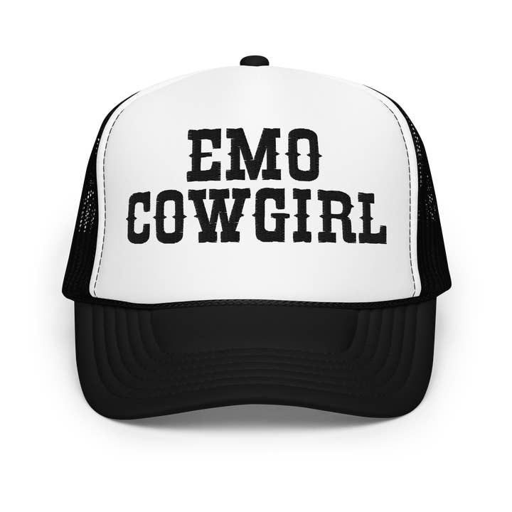 Goth Cloth Co. - Wholesale Trucker Hat - Women's - Emo Cowgirl Embroidered Foam Trucker Hat28