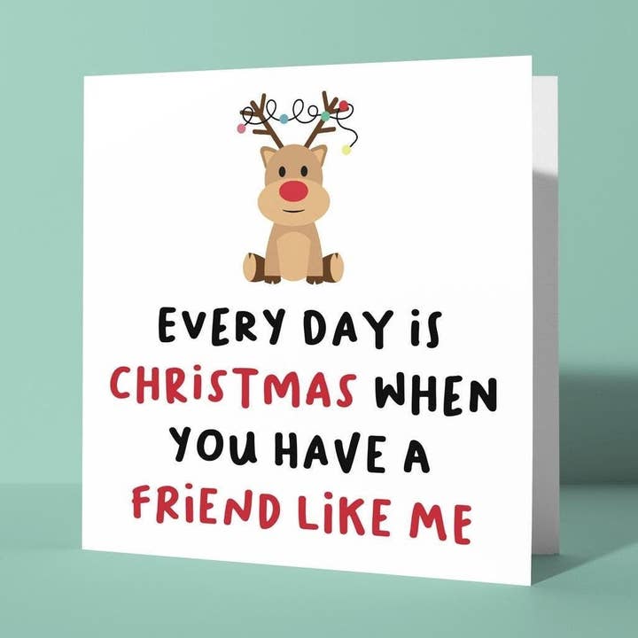 Hverdag Jul Med en Ven Som Mig - Julekort for engroshandel hos Peacock Printing