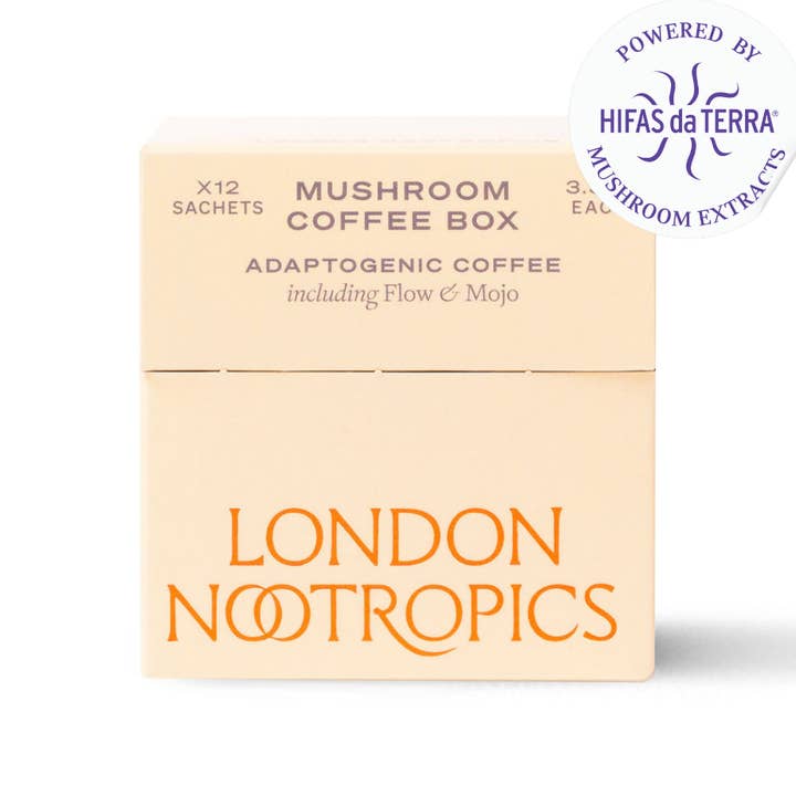 Mushroom Coffee Box by London Nootropics for wholesale by London Nootropics