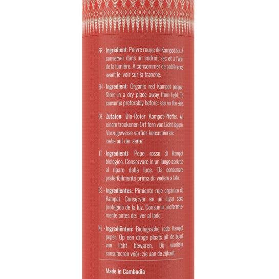 Khla - L'épicerie du Mékong - Wholesale Pepper/Peppercorns - Kampot red pepper - IGP - Organic - Organic - Premium - in grains - 120g