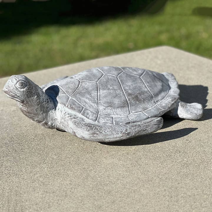 Galt International Company - Wholesale Outdoor Ornament/Decor - Sea Turtle Summer Garden Statue 8"H