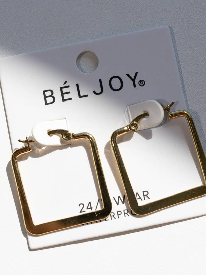 Eudora Square Hoop Earrings for wholesale by BELJOY