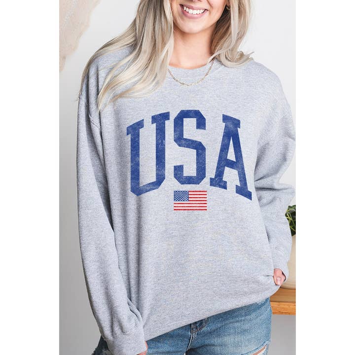 USA VINTAGE GRAFISKE SWEATSHIRTS for engroshandel hos Illustrated Society