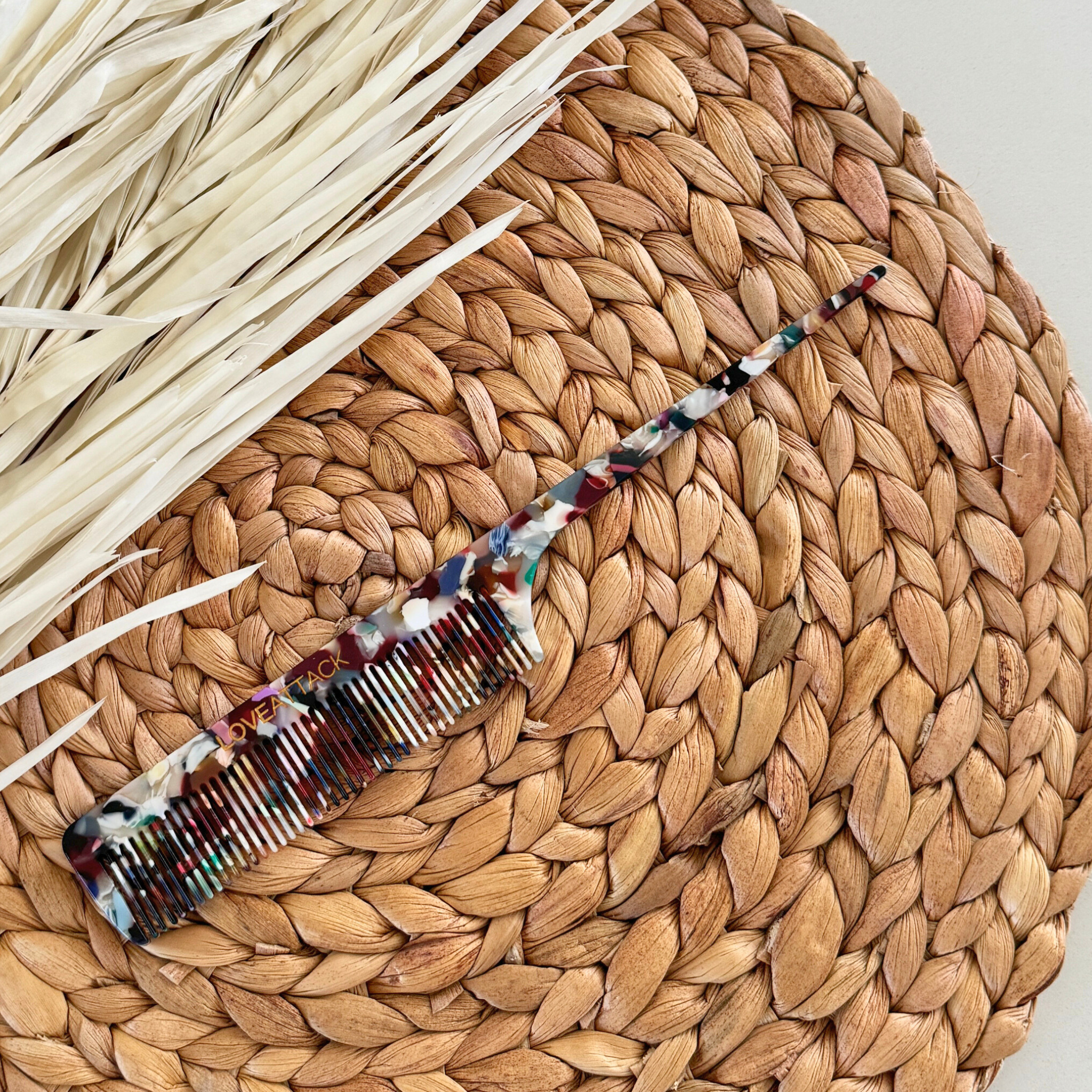 Love Attack - Wholesale Hair Brush/Comb - Cellulose Acetate Tail Hair Combs6