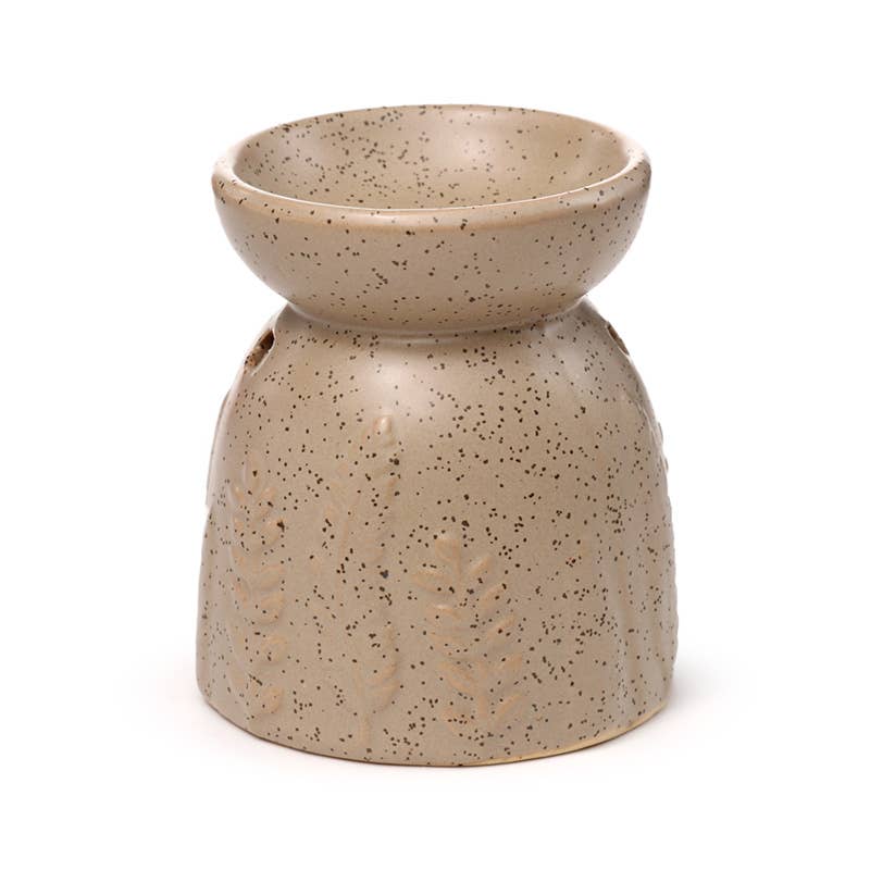 Puckator Ltd - Wholesale Oil Warmer - Eden Stone Effect Embossed Fern Ceramic Oil & Wax Burner4