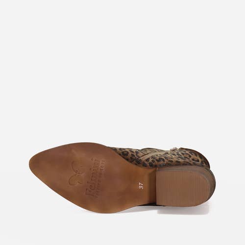 Leopardo Women's Leather Ankle Boots West E186 Suede Leopard Moma for wholesale on Faire4