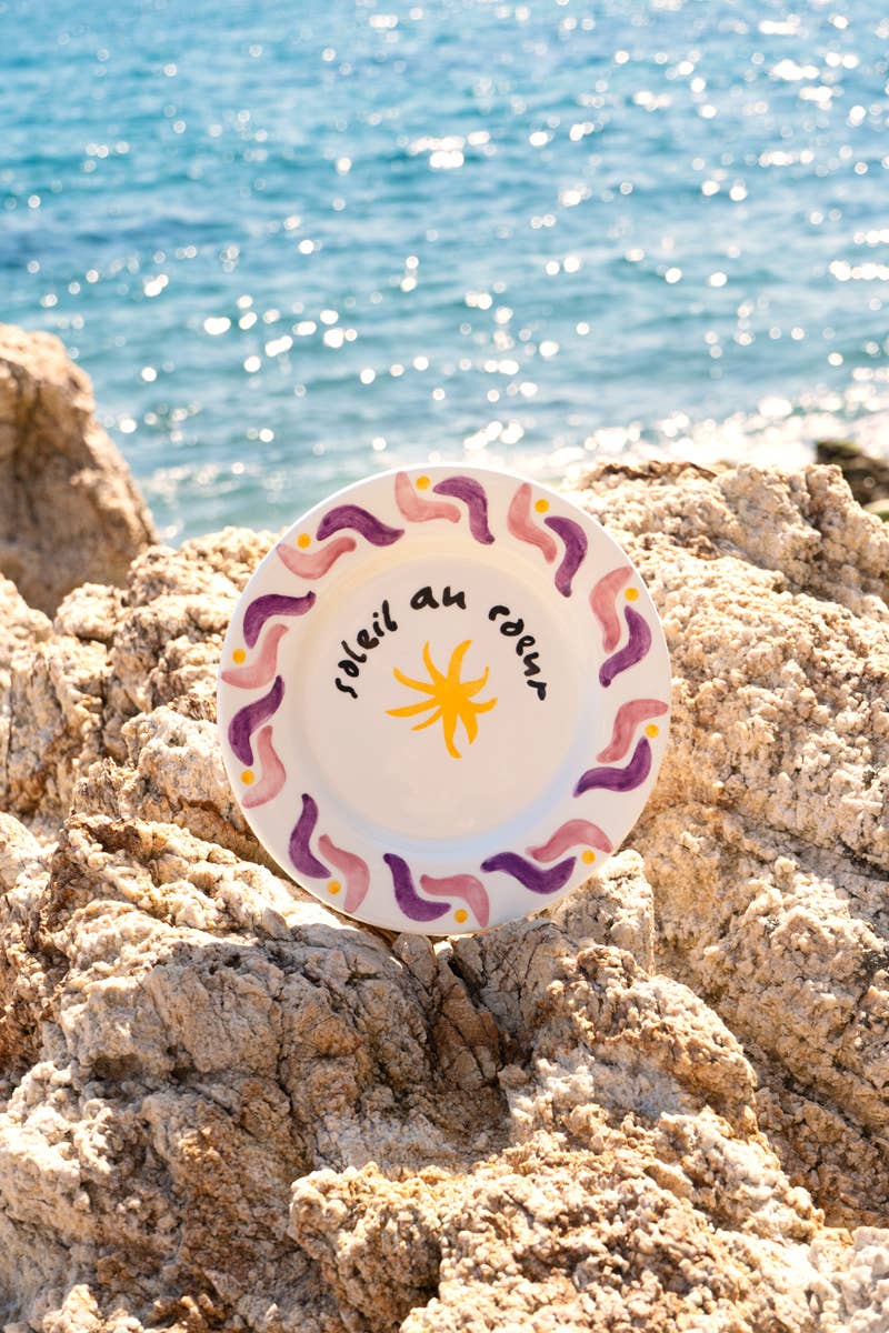 ACTOS - Wholesale Dinner Plate - Cala Secreta pink ceramic dessert plate  3