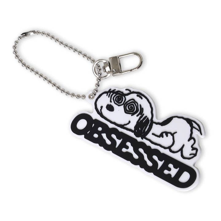 Snoopy Obsessed PVC Bag Charm for wholesale by PINTRILL