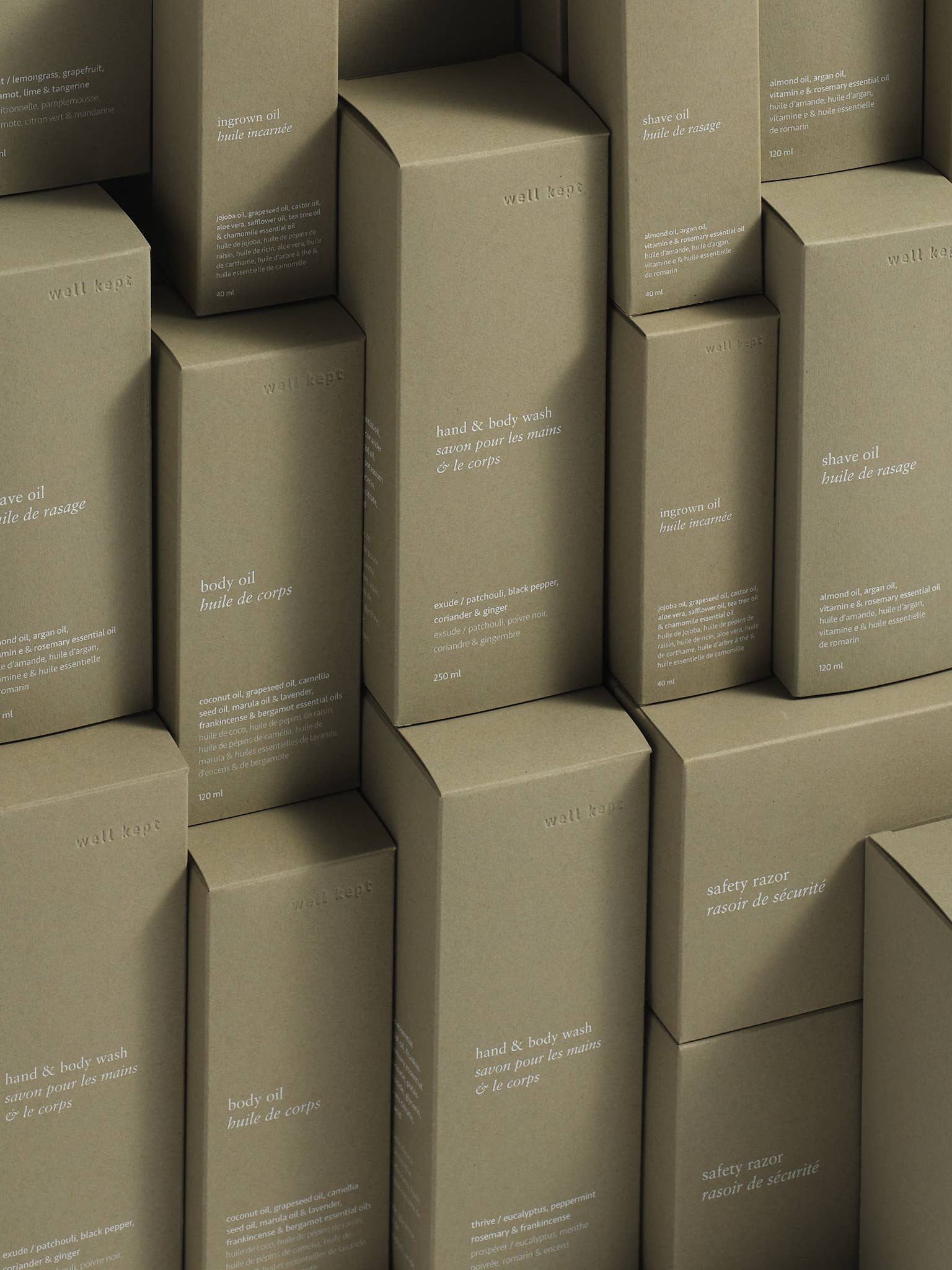 Well Kept - Vendita all'ingrosso Olio bagno/corpo - Olio per peli incarniti - 40 ml (naturale, versato a mano, prodotto localmente)8