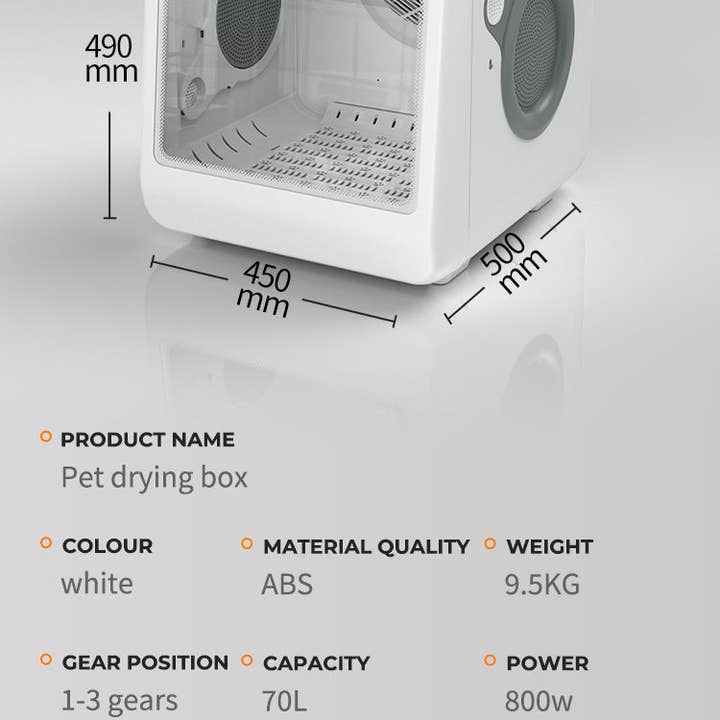 39F Inc. - Wholesale Pet Grooming Aid - Dog - Cream White Pet Dryer Room for Small Dogs and Cats2