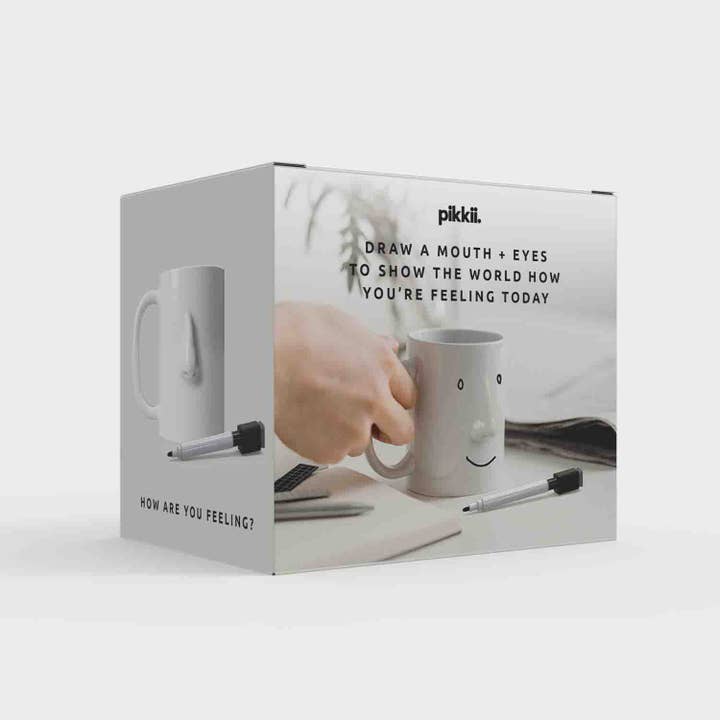 Pikkii - Wholesale Coffee Mug - My Mood Today Mug + Pen | Fun Personalised Face Mug Gift5