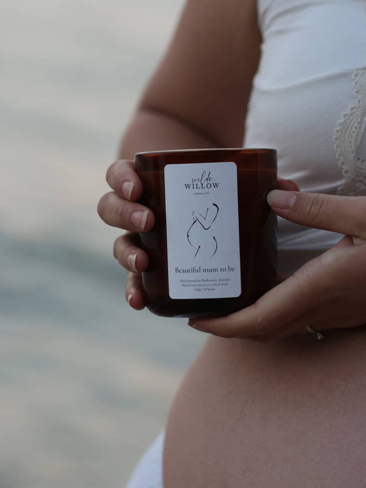 Mum to be for wholesale by Wilde Willow Candle Co