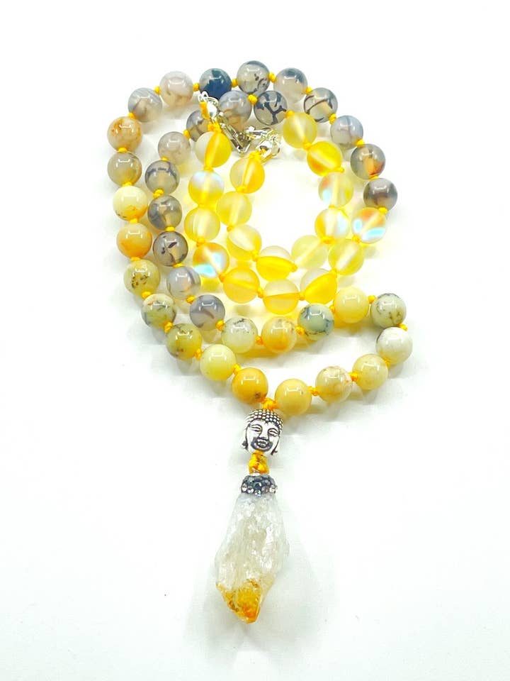 I Am Empowered Half Mala Necklace for wholesale by Magick Collective