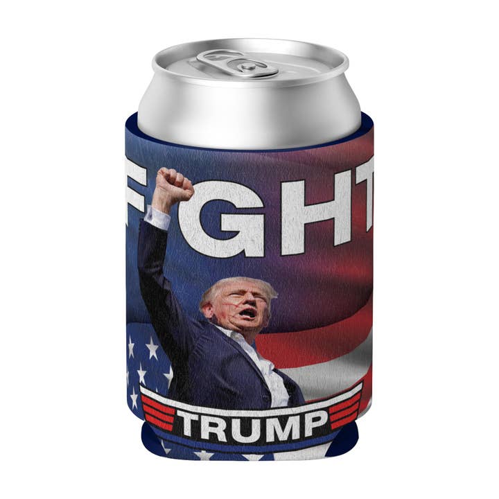He bebido hoy, latas y botellas refrigeradoras de Trump Koozies para venta al por mayor de Smithco Distributing