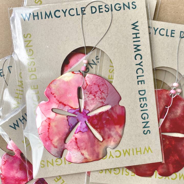 Seatree Studio - Wholesale Ornament - Sand Dollar Ornament - Recycled Beach Souvenir3