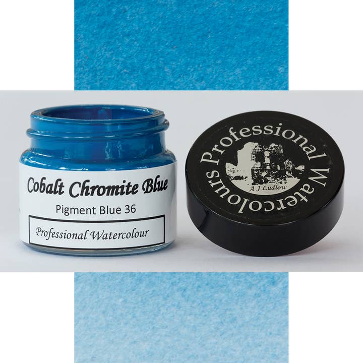 Acquerello professionale blu cobalto cromite per la vendita all'ingrosso da parte di A J Ludlow