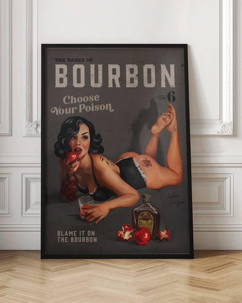 GTA ART - Wholesale Art Print - Wall art Babes of Bourbon Vol 6 Choose Your Poison Sexy Pinup6