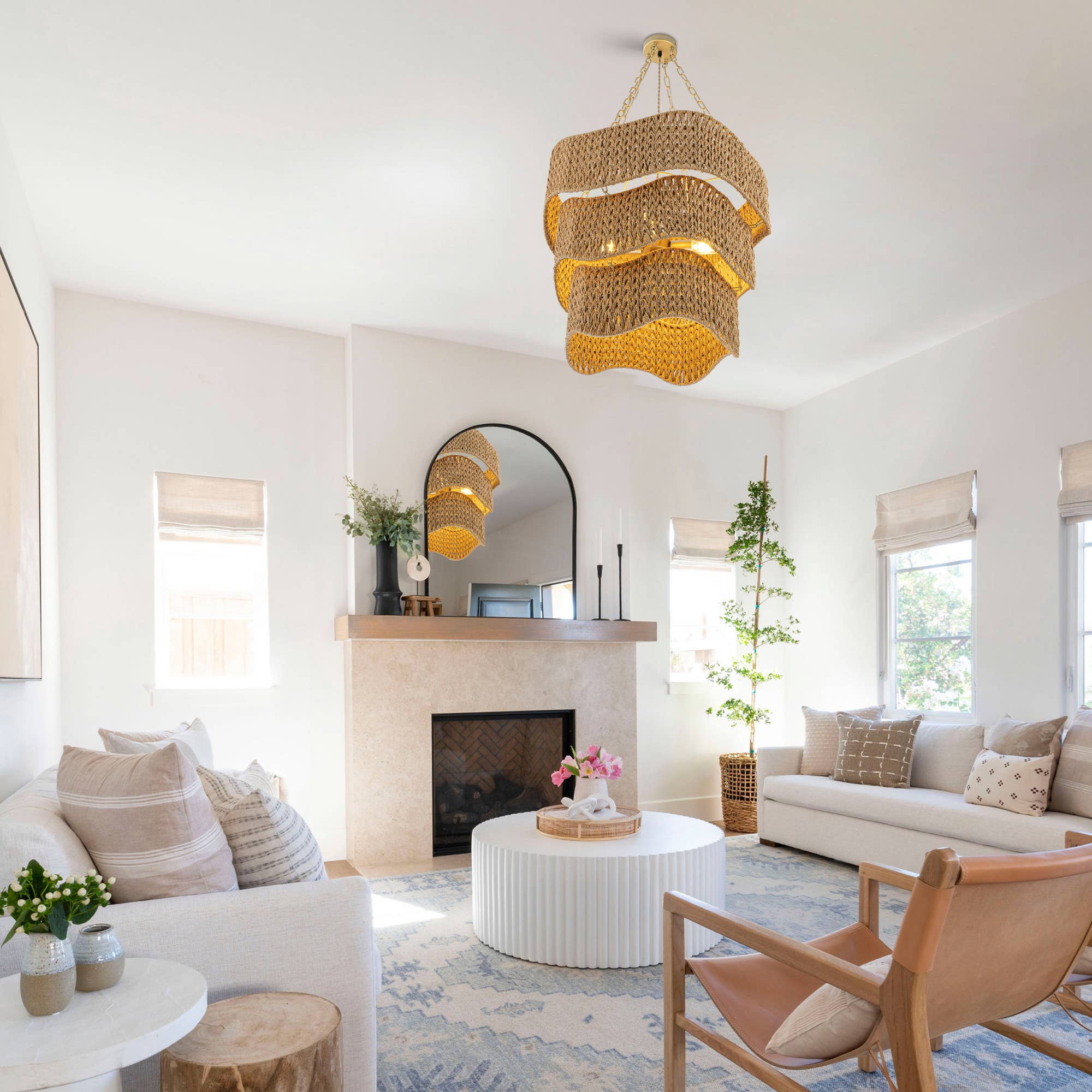 ELE Light & Decor - Wholesale Chandelier/Hanging Light - Contemporary Modern Braided Woven Coastal Chandelier 3