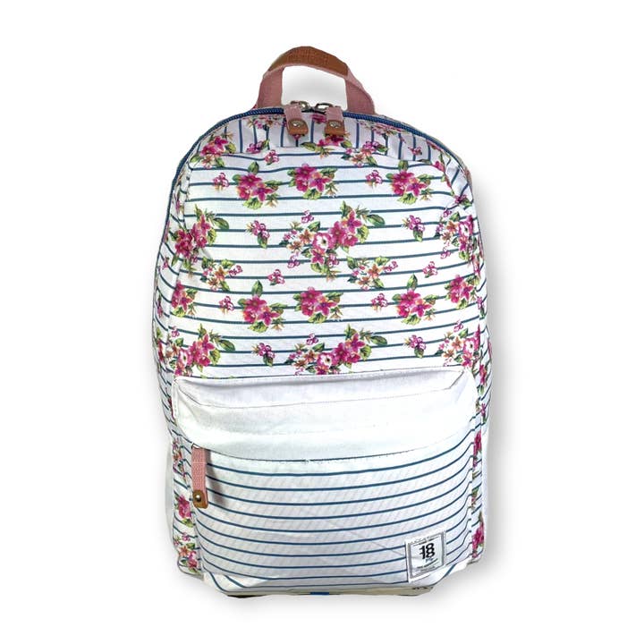 Chenson & Gorett - Wholesale Backpack - Kids - Casual Nylon School Backpack with Floral Print