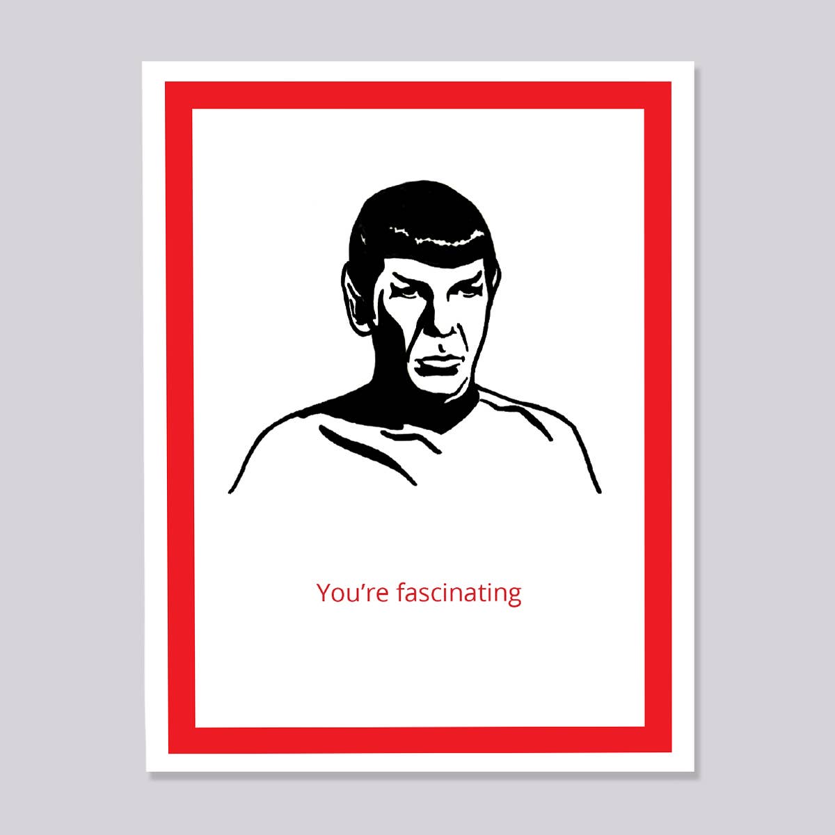 Design Corner - Wholesale Everyday Greeting Card - Star Trek Spock Fascinating Card0