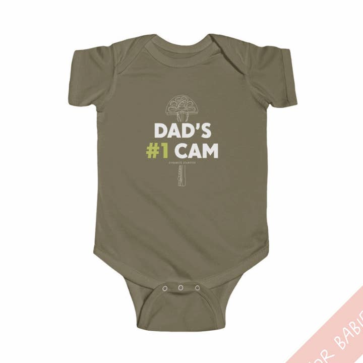 Papas Nr. 1 Kamera — Baby-Strampler für Säuglinge für den Großhandel von Dynamite Starfish