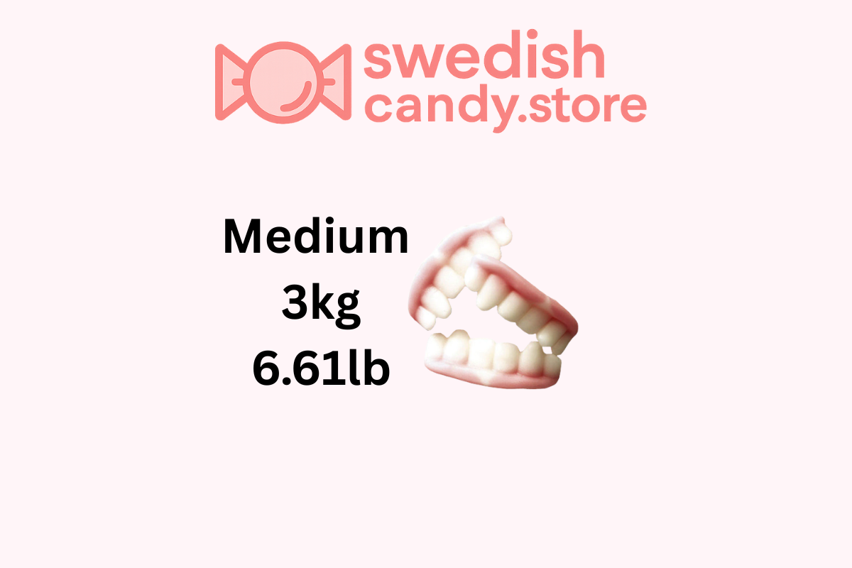 Swedish Candy.Store - Swedish Candy - Wholesale Gummy - Swedish Candy-Teeth Gummies 1kg/2.20lbs1