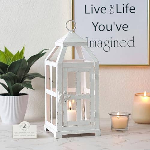 Hosley - Wholesale Lantern - Hosley® Glass Iron Lantern 12IN4