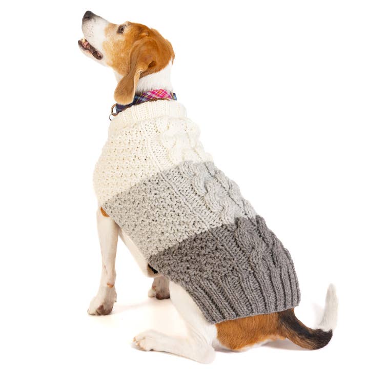 CHILLY DOG LLC - Wholesale Pet Sweater - Dog - Chilly Dog Color Block Cable Dog & Cat Sweater3