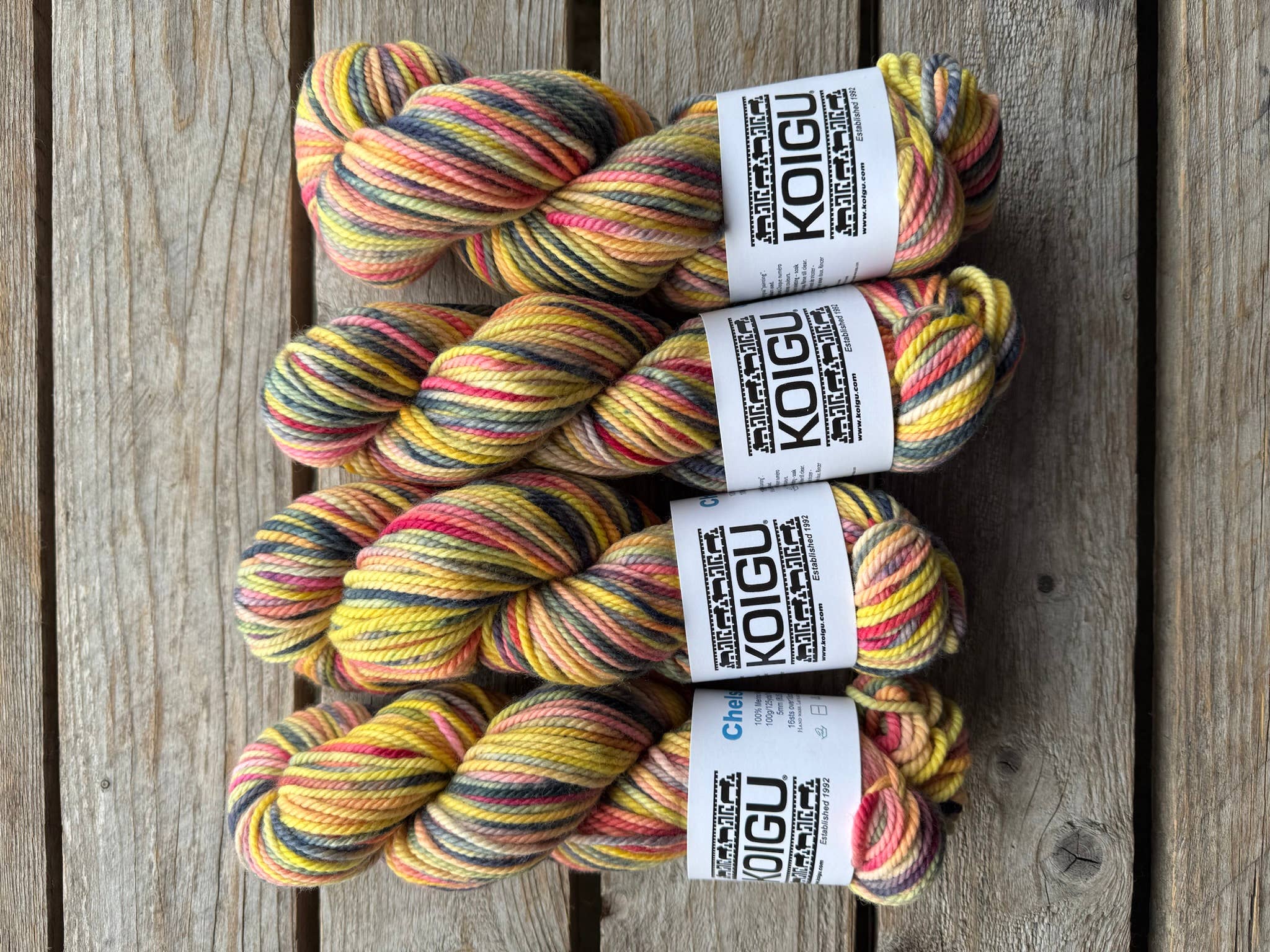 Koigu Wool Designs - Wholesale Yarn - Chelsea Aran Merino Yarn -group B3