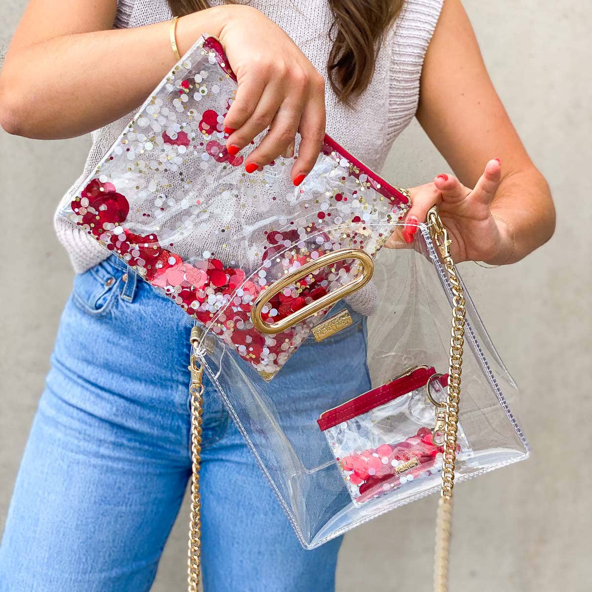 Packed Party – wholesale Pencil case/pouch – Everything Pouch- Rally Red1