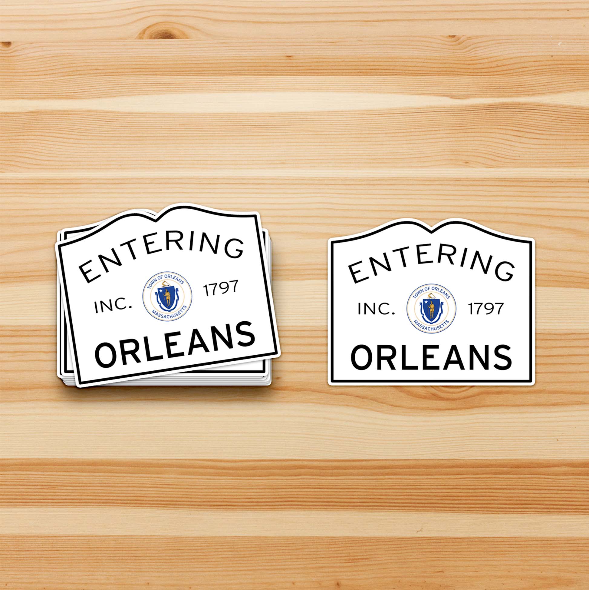 Cape Cod Stickers - Wholesale Sticker - Orleans Cape Cod Waterproof Bumpersticker Decal binnenkomen1