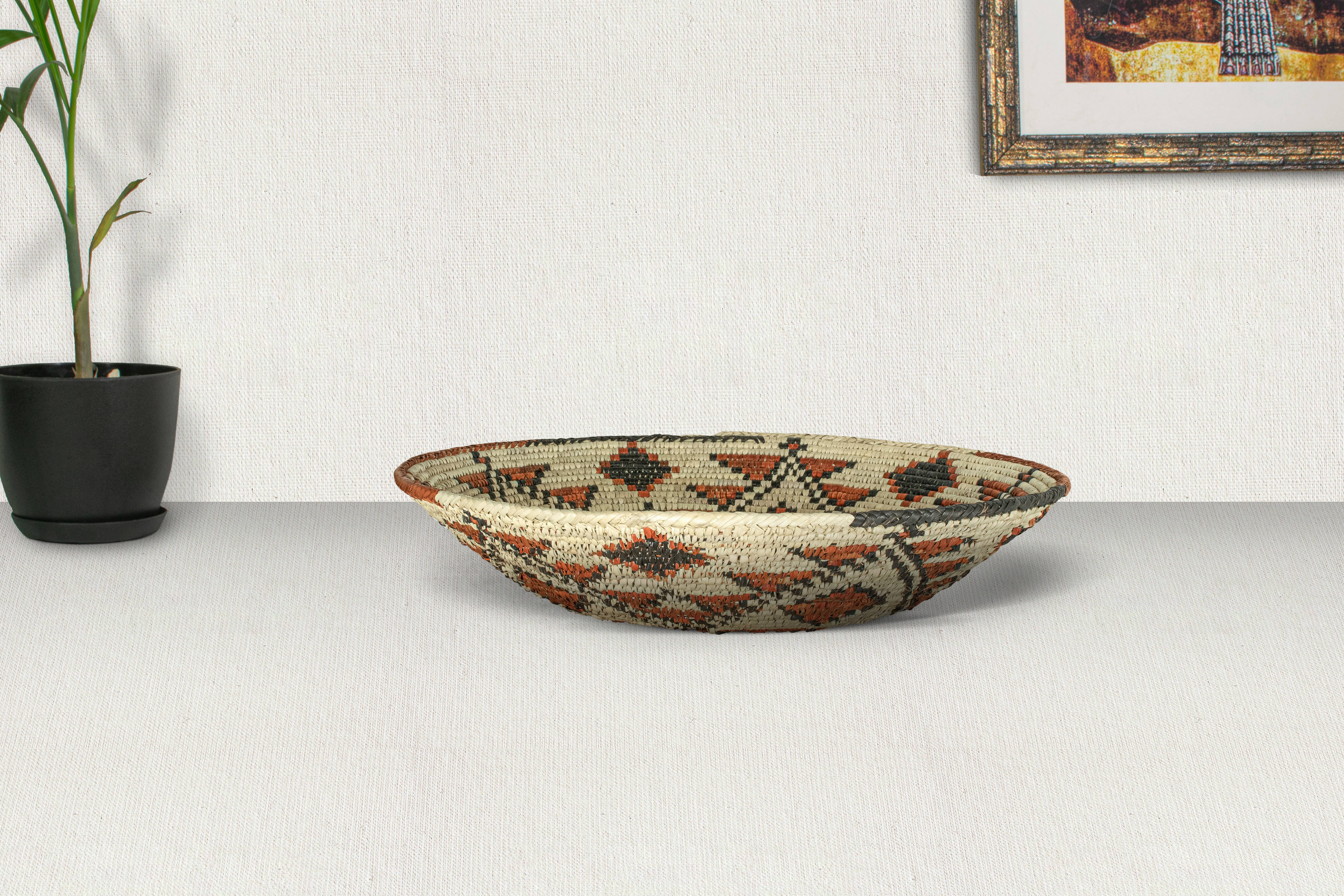 ArtisanalEmporiumLLC - Wholesale Wall Accent - 14" Handwoven Mureedni Bowl for Wall Basket Decor 4