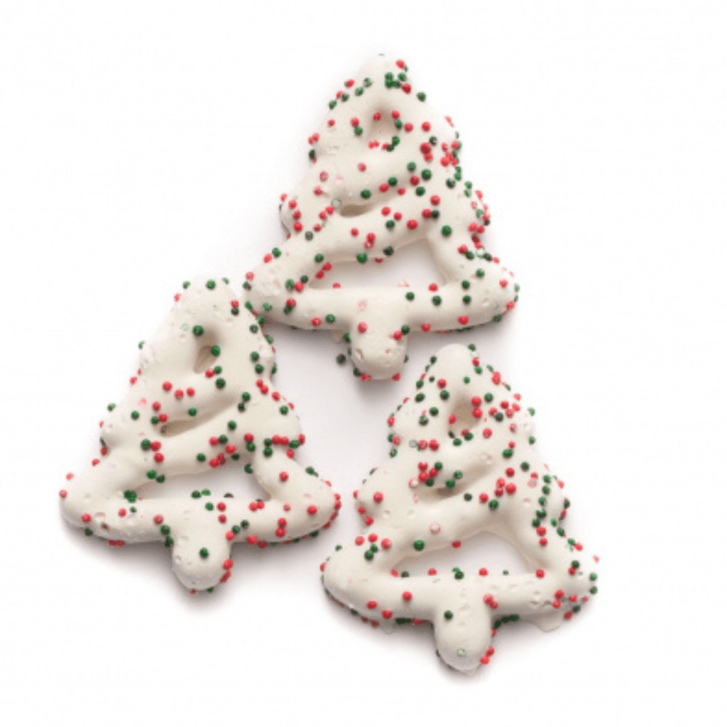 Roberts Ferry Gourmet - Wholesale Pretzels - Sprinkled Christmas Tree Pretzels2