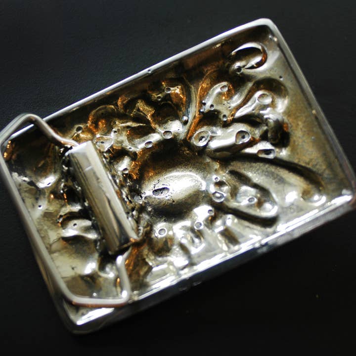 Hi Octane | SilverBotanica - Wholesale Belt Buckle - Unisex - Mum Blossom Belt Buckle1