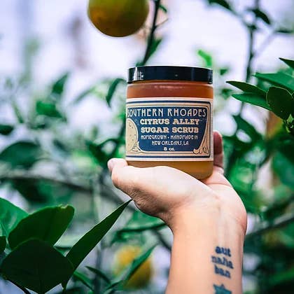 2oz Citrus Alley Sugar Scrub for wholesale by SOUTHERN RHOADES APOTHECARY